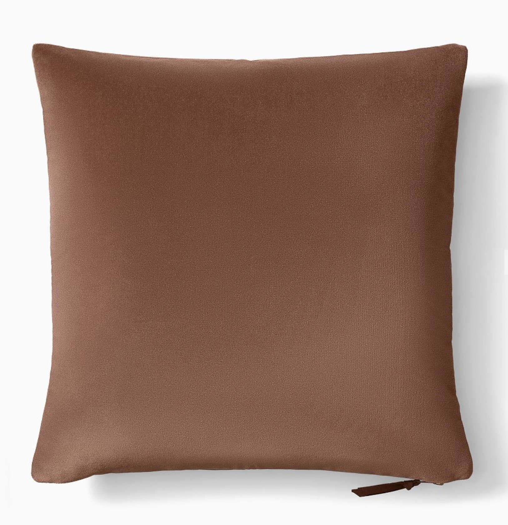 Solid Faux Mohair Pillow Cover, Deep Terracotta