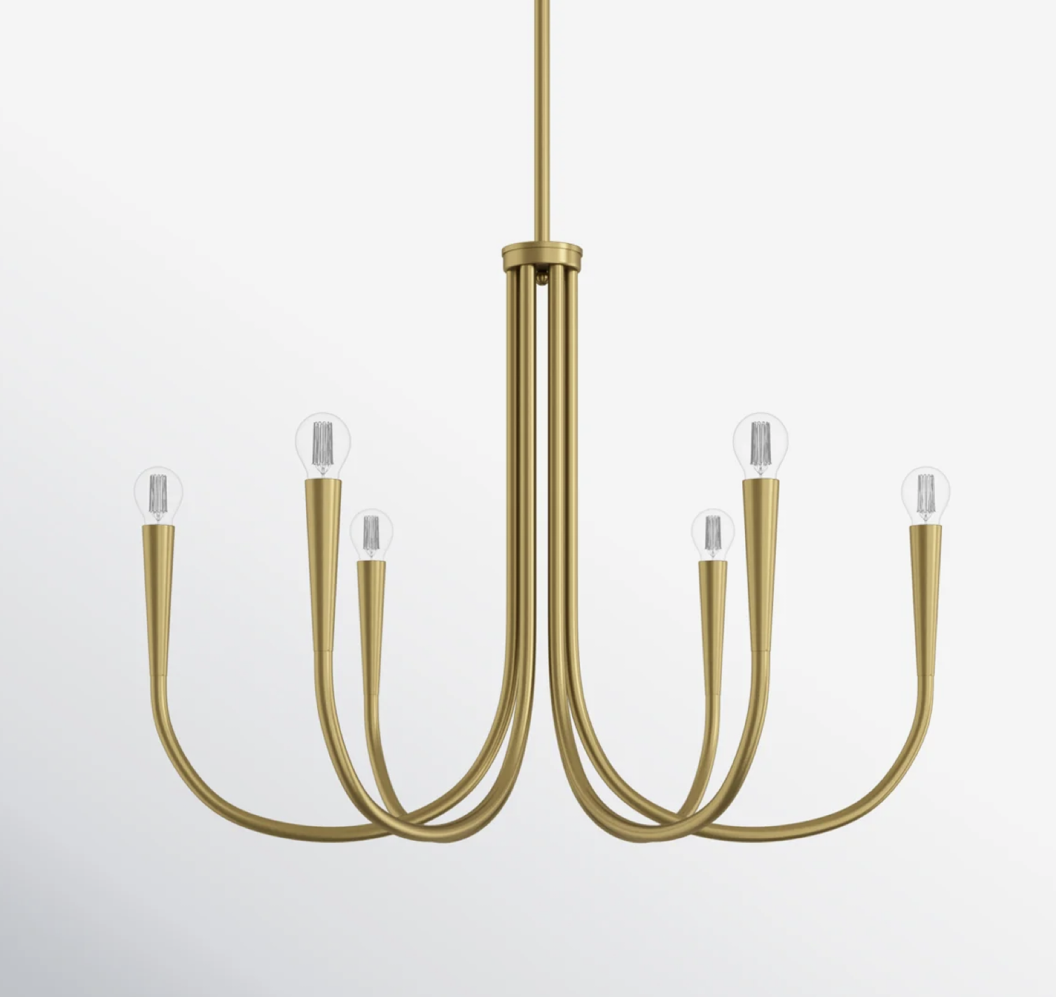 Catalena 6-Light Chandelier, Brass, 23" H x 30" W x 30" D, x 1