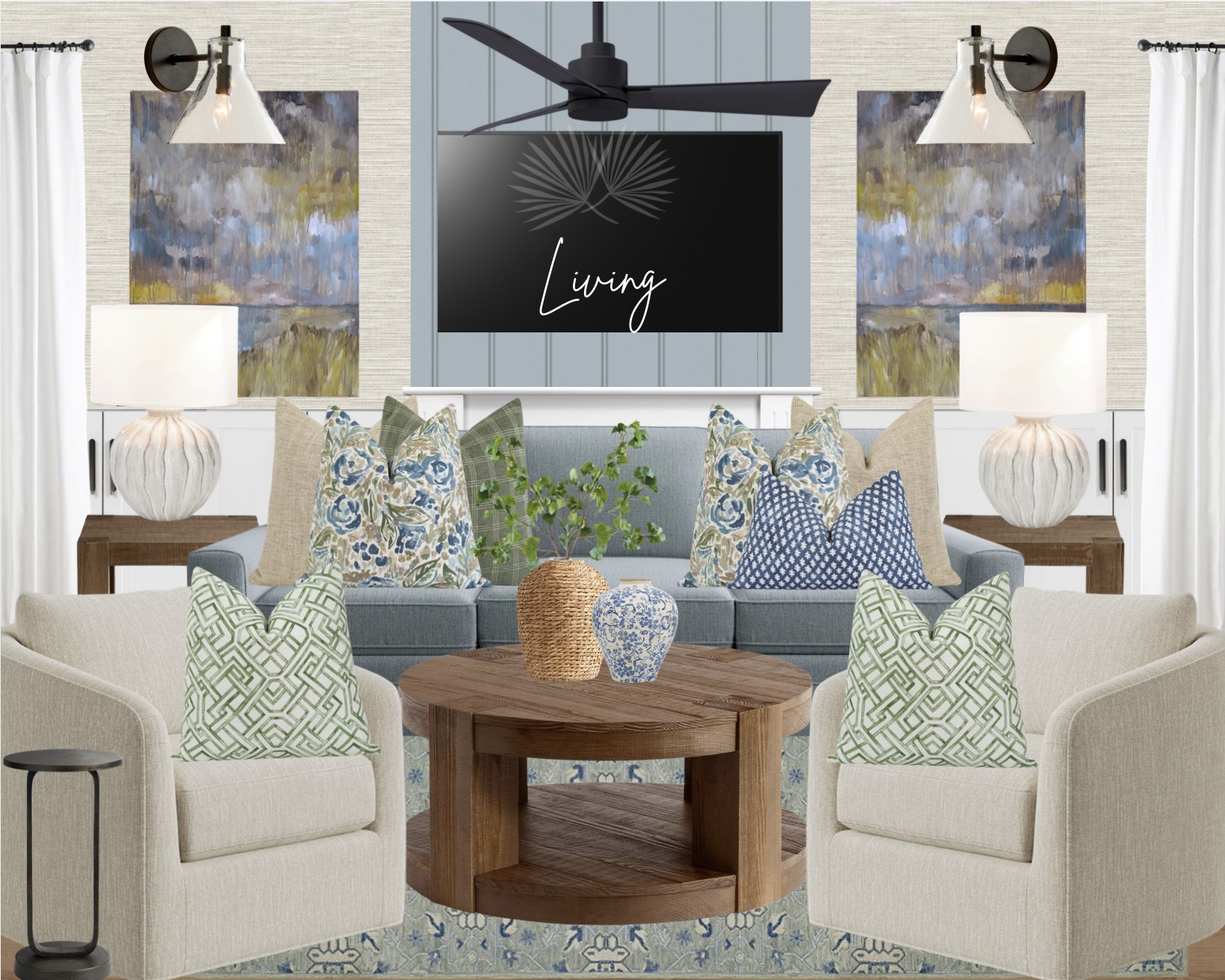 Living Room and Hallway Nook