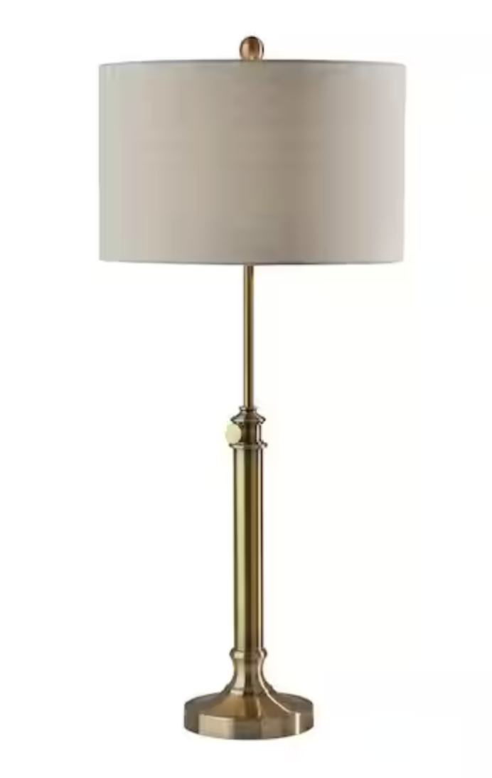 Barton 34.5 in. Table Lamp, Antique Brass, x 2