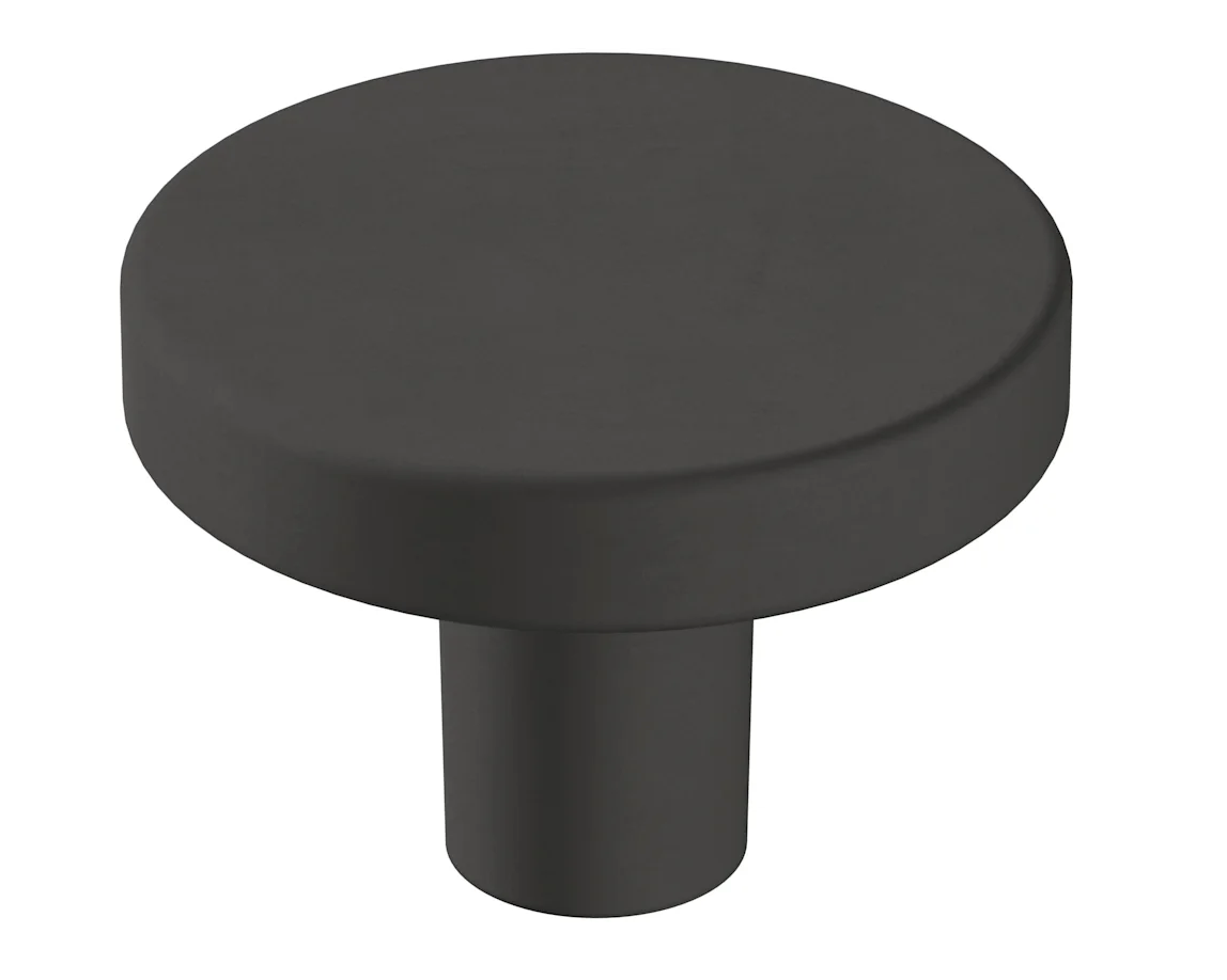 Amerock Versa Mushroom Cabinet Knob, Matte Black 