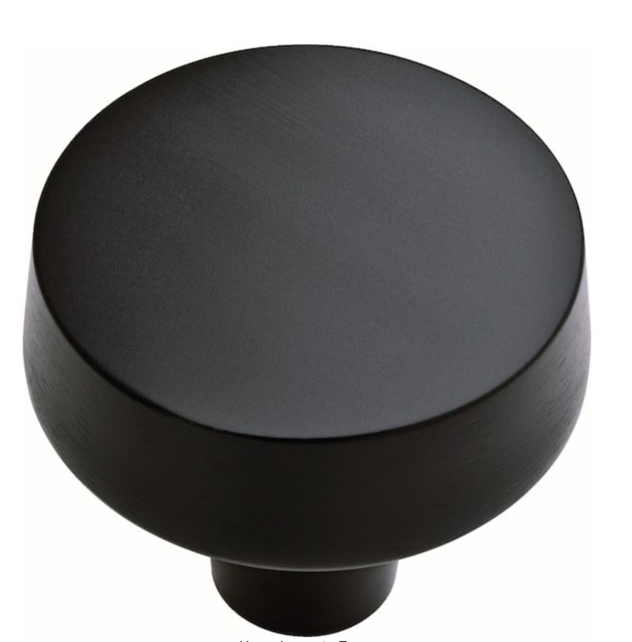 Matte Black Round Cabinet Knob