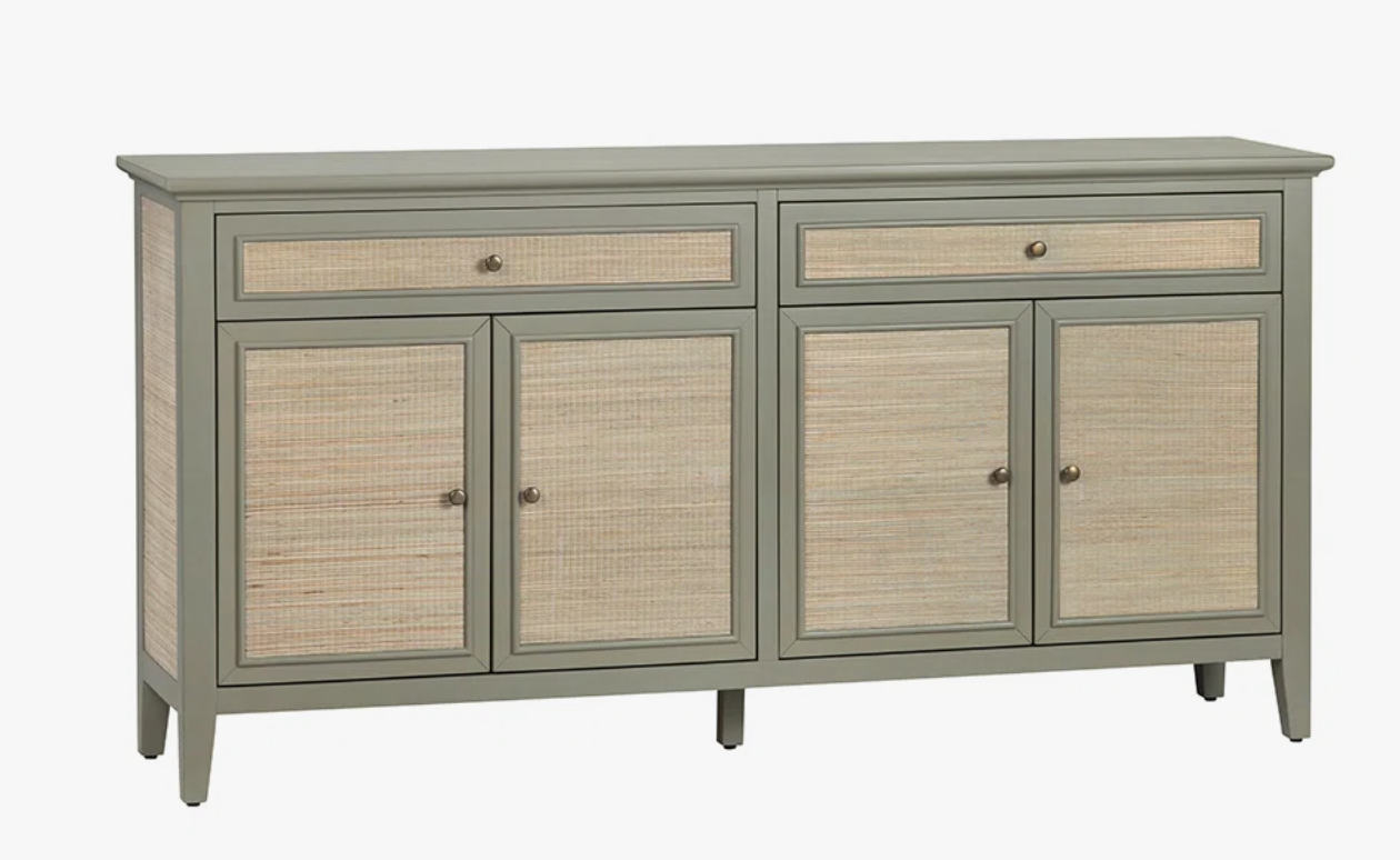 Luna Green Wood Sideboard