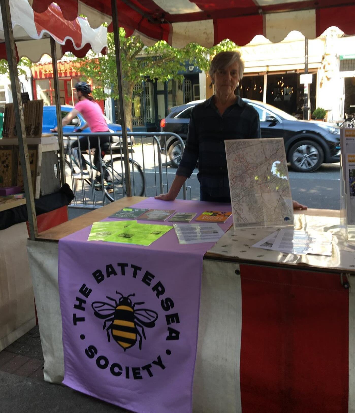 Lovely weather for the St John&rsquo;s Festival today. We were there with our Battersea Society stall and enjoyed chatting with people about the wonders of Battersea! #battersea #stjohnshill #heartofbattersea #batterseasociety
