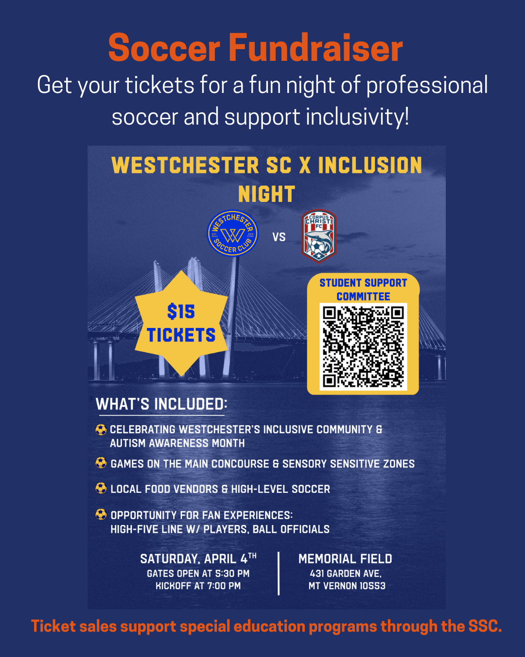 Westchester SSC Soccer Club Fundraiser