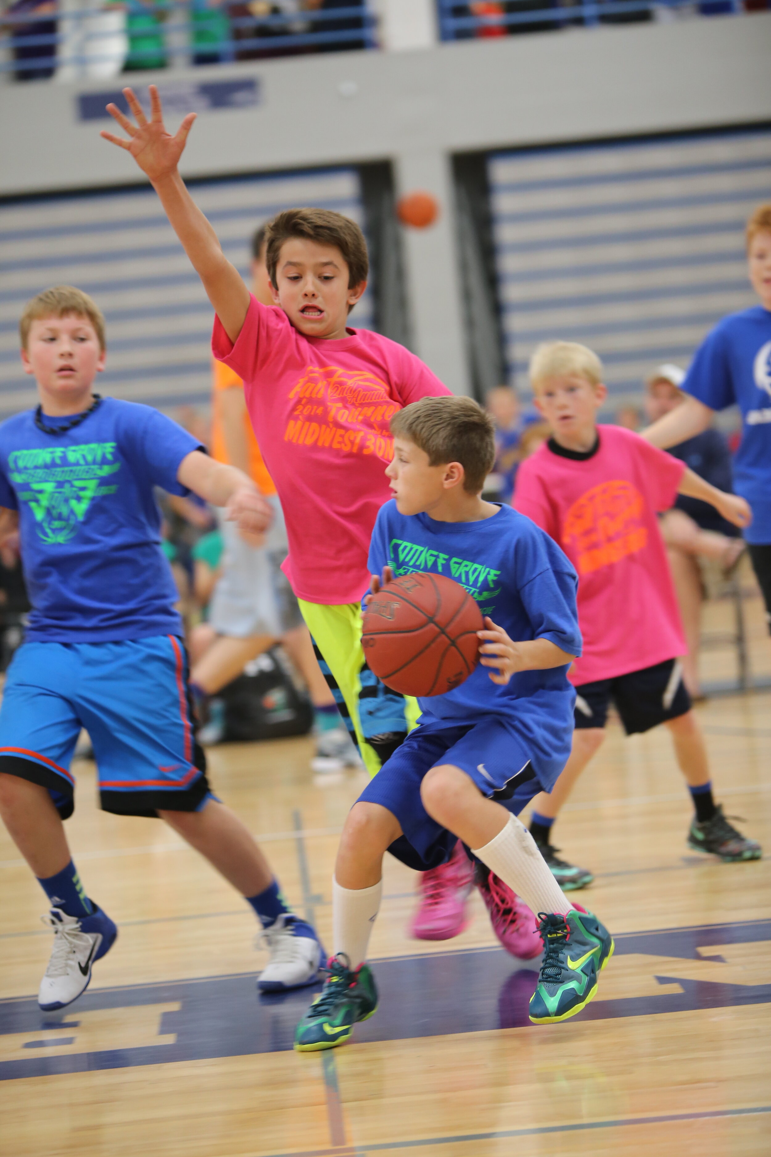 Size 3 Blue/Orange Midwest Kids League Basketball 