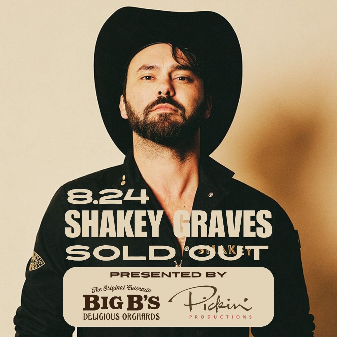 This Saturday, August 24th &ndash; Pickin' Productions is proud to present @shakeygraves at @drinkbigbs! 

This show is SOLD OUT! Ticket holders can find more info at the link in our bio. 

Looking forward to seeing you there!