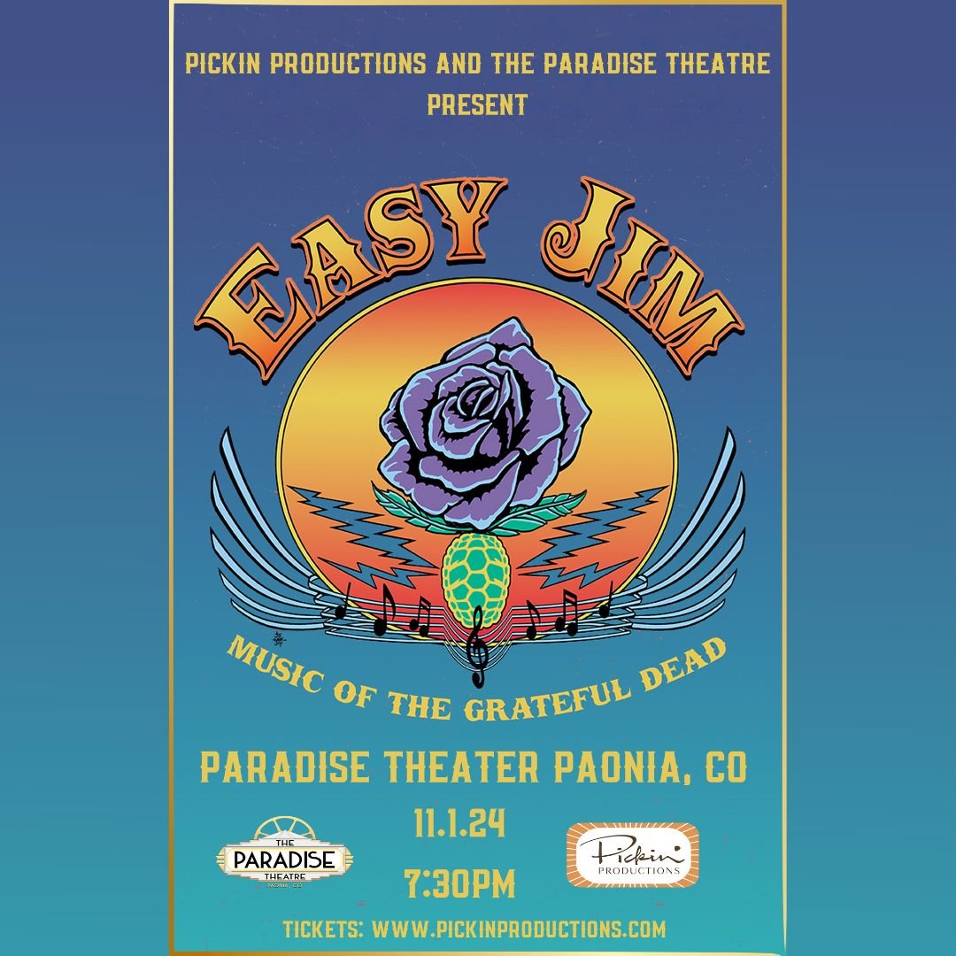 We are a month away from @easyjimband970 at the @paradisepaonia on November 1st! 

Get your tickets now using the link in bio.

We will see you there! 🌹🎼🐢