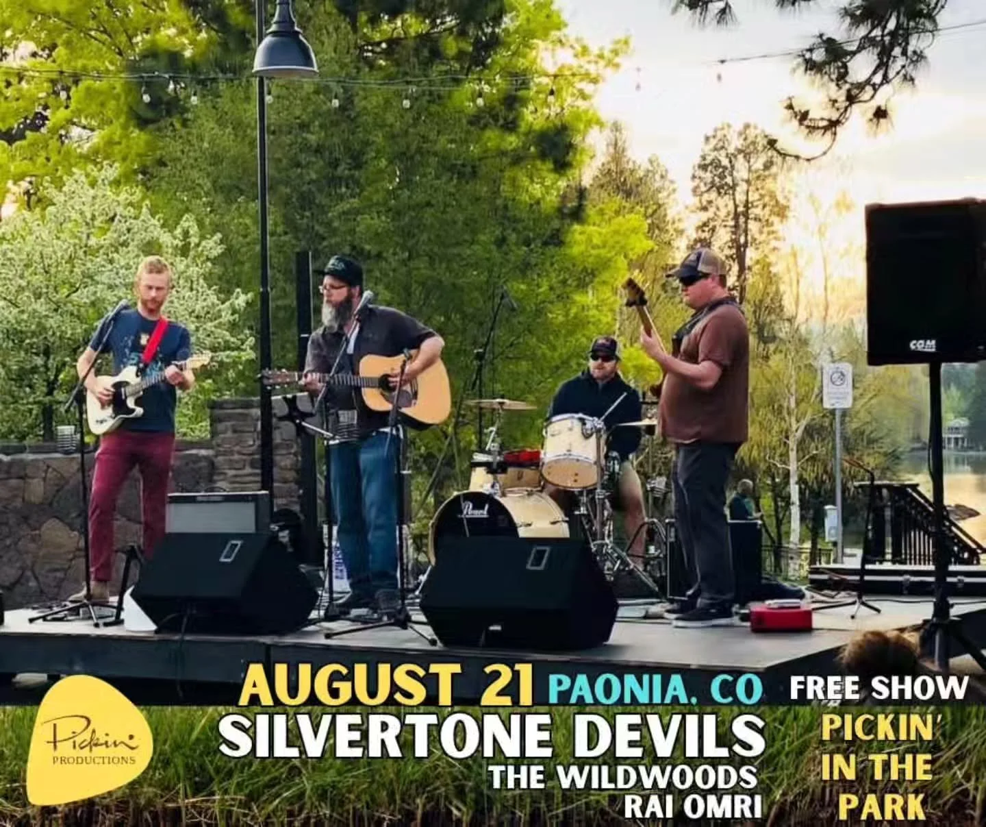 ⭐️SEE YOU TONIGHT, PAONIA!!⭐️

Pickin' Productions, North Fork Valley Creative Coalition and The Kampe Foundation present FOUR FREE events every Thursday through August in Paonia Town Park.

August 21 features:

-SILVERTONE DEVILS
@silvertonedevils

