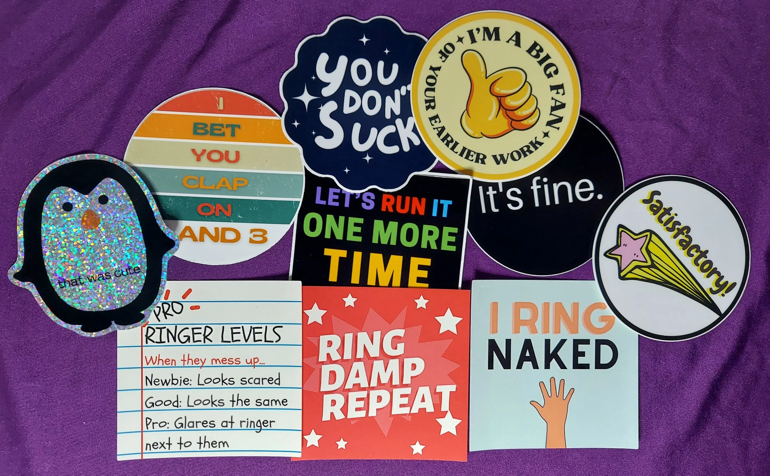 Terrible Ten Sticker Pack - Handbell Edition