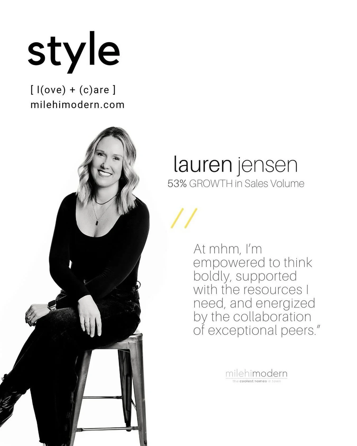 So fun to celebrate @lauren_co_realtor and her incredible business growth!  Lauren, you are amazing!! 🌟 

#milehimodern #thecoolestbrokersintown #mhmhomes #thecoolesthomesintown
