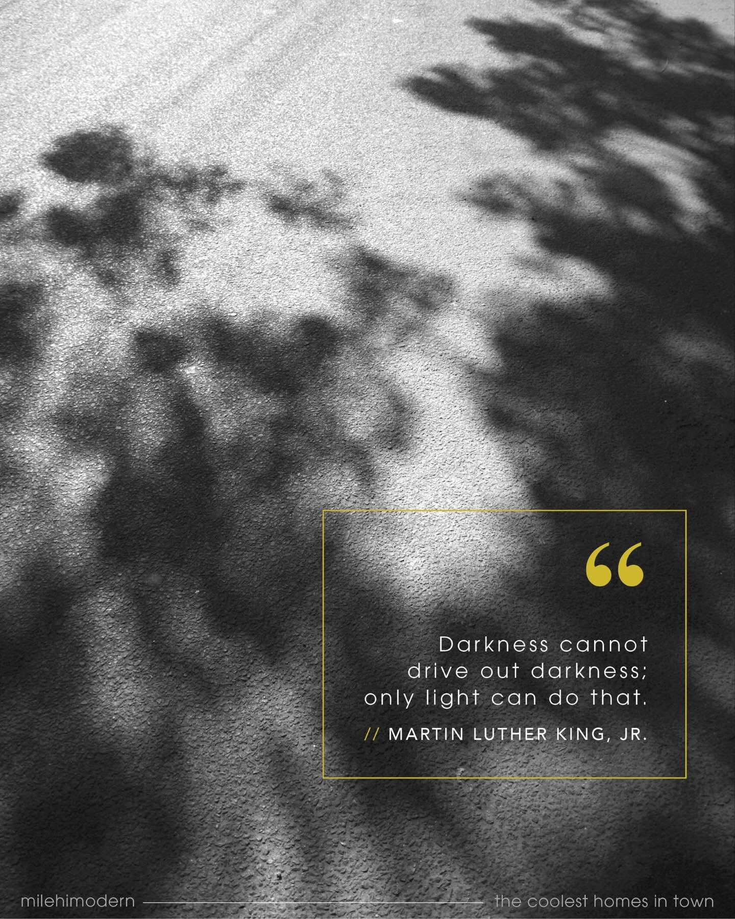 Today, we reflect, honor, and commit to carrying forward a legacy of justice and equality. 🩶 

#milehimodern #mhmhomes #thecoolesthomesintown #mlkjrday