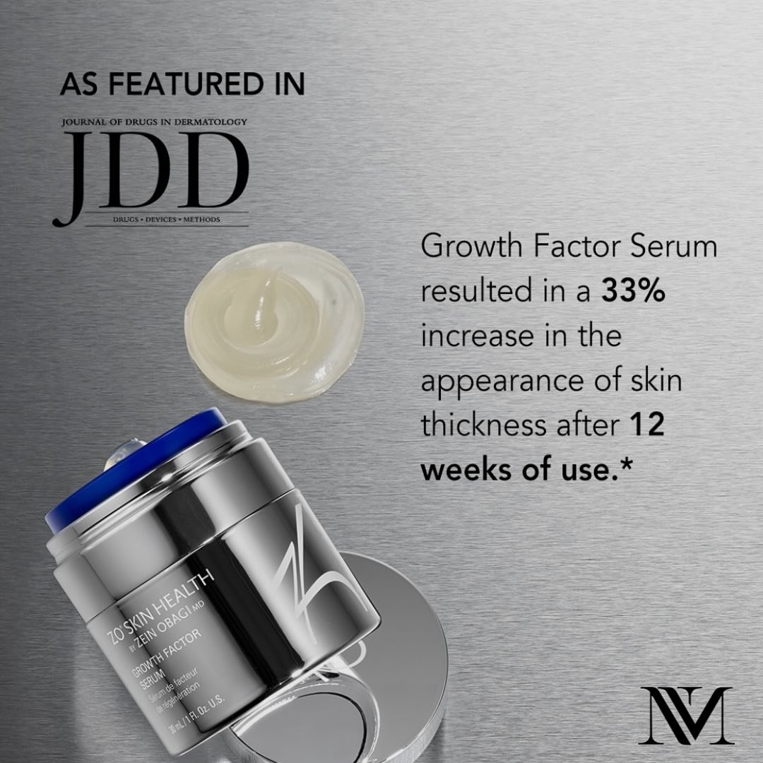 💉BOTOX💉in a jar!!! Yesss please!

ZO GROWTH FACTOR SERUM - As featured in the journal of Drugs in Dermatology, Growth Factor Serum is clinically proven to restore the appearance of skin thickness, elasticity, smoothness + suppleness. 

Results in s