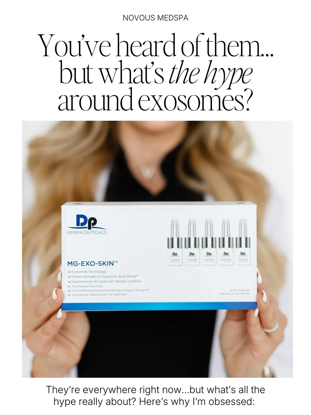 Exosomes are EVERYWHERE right now 🧬 and here&rsquo;s why: they work, and they work smart. #exosomes

These tiny messengers are packed with growth factors and peptides that tell your skin to repair, regenerate, and bounce back faster. #skinregenerati