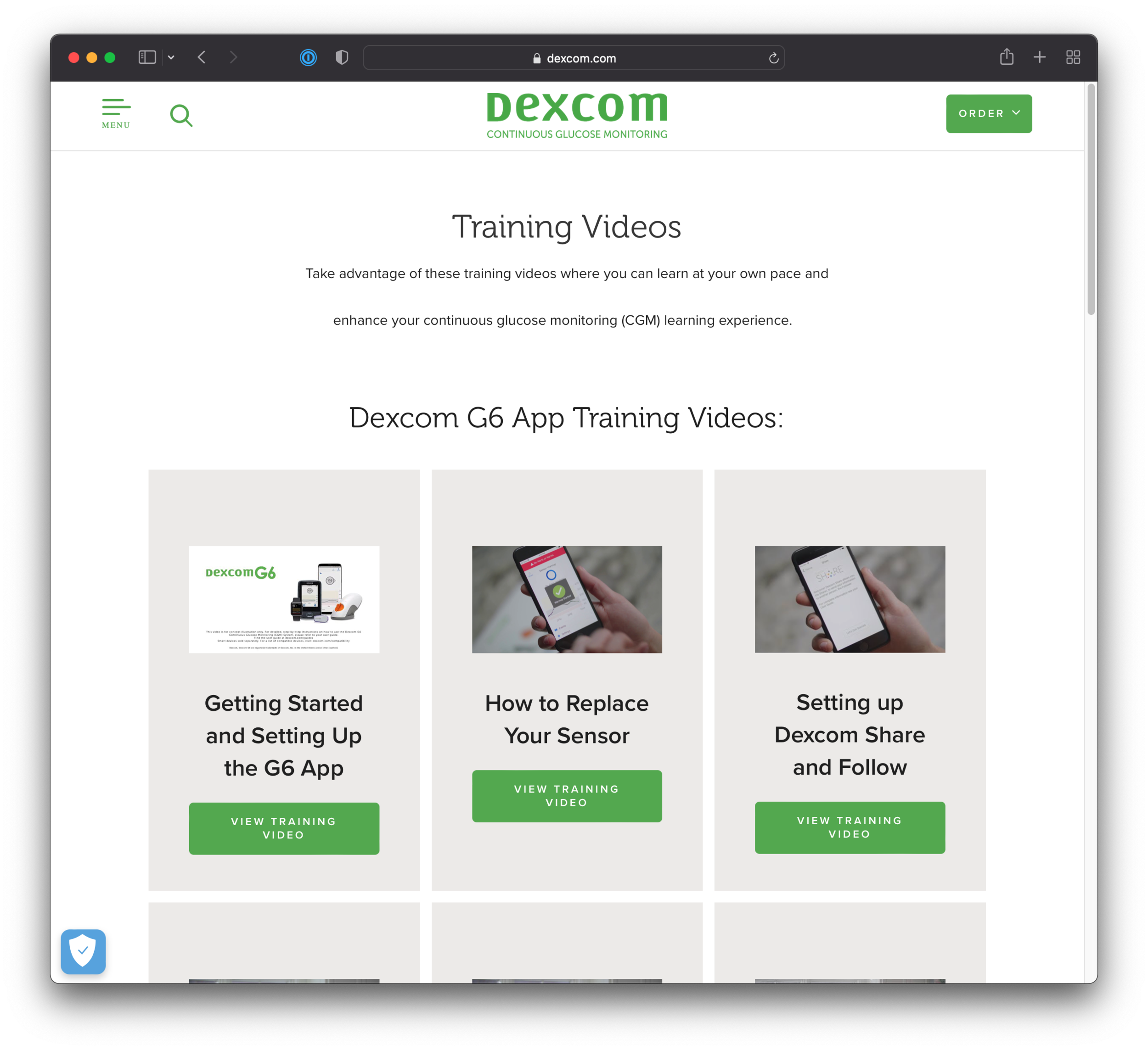 HowTo Videos G6 CGM app — MCT2D