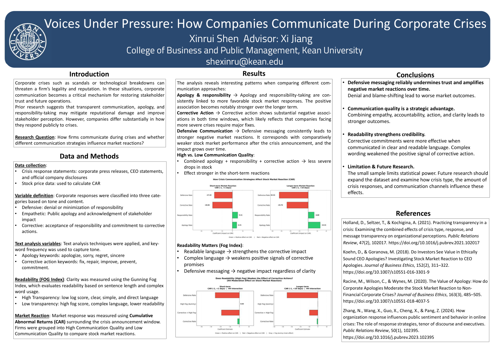 Xinrui Shen Poster Presentation