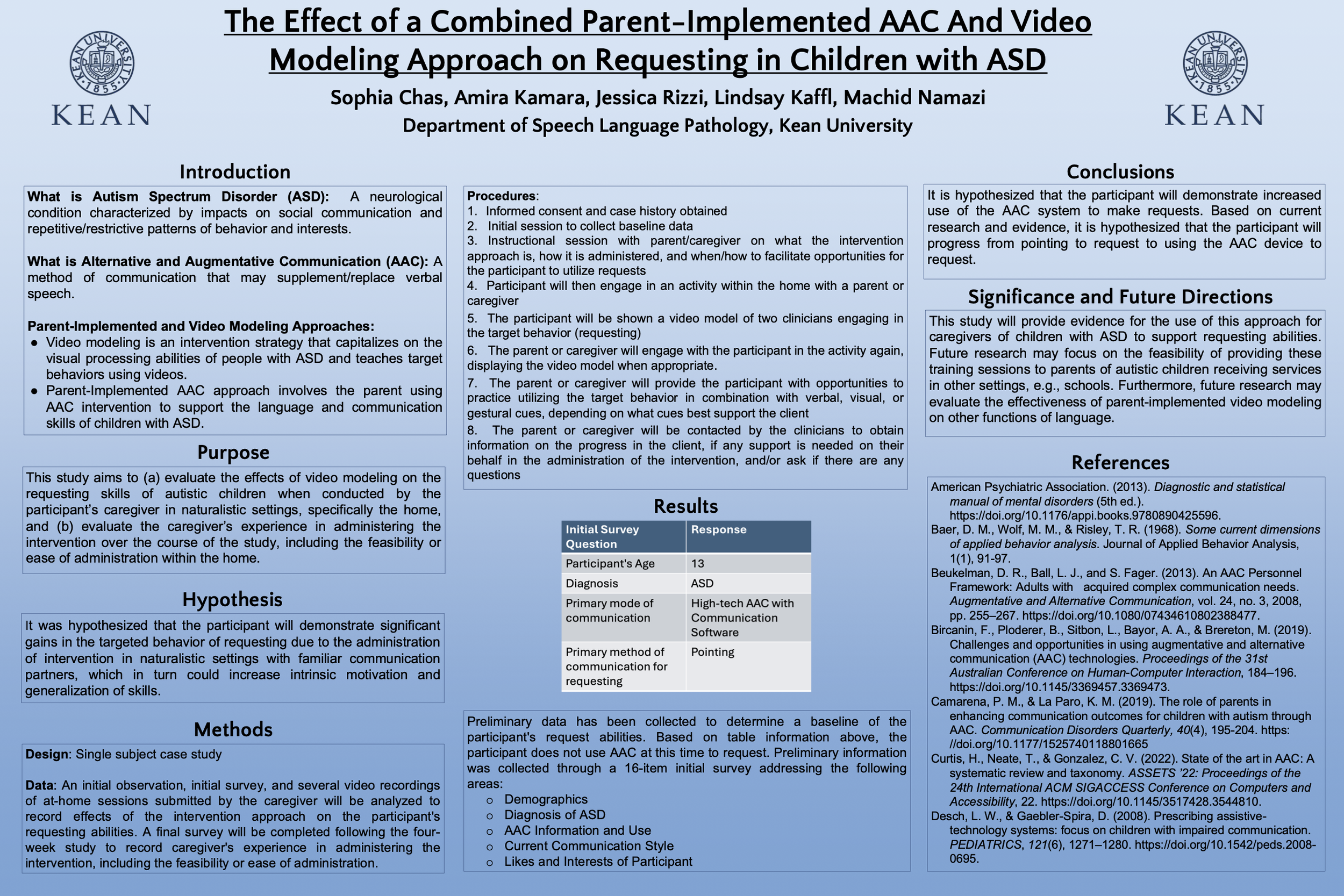 The Effect of a Combined Parent-Implemented AAC and Video Modeling ...