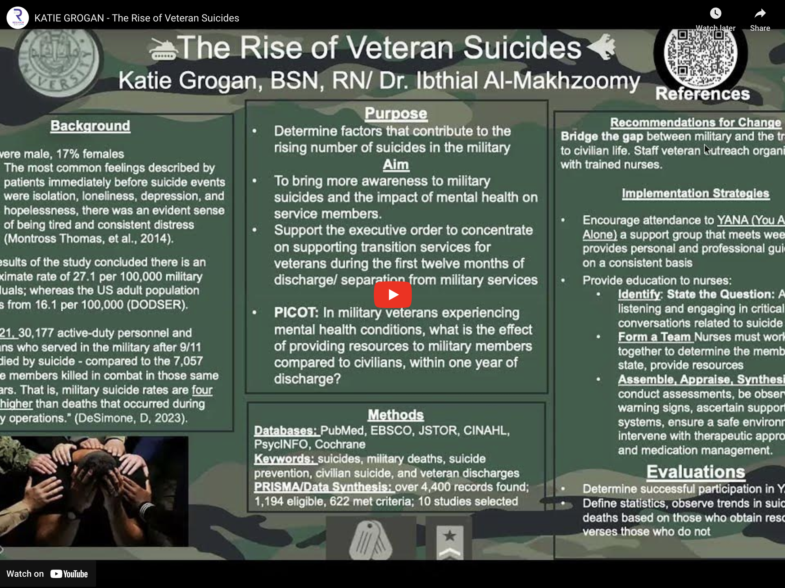 The Rise of Veteran Suicides