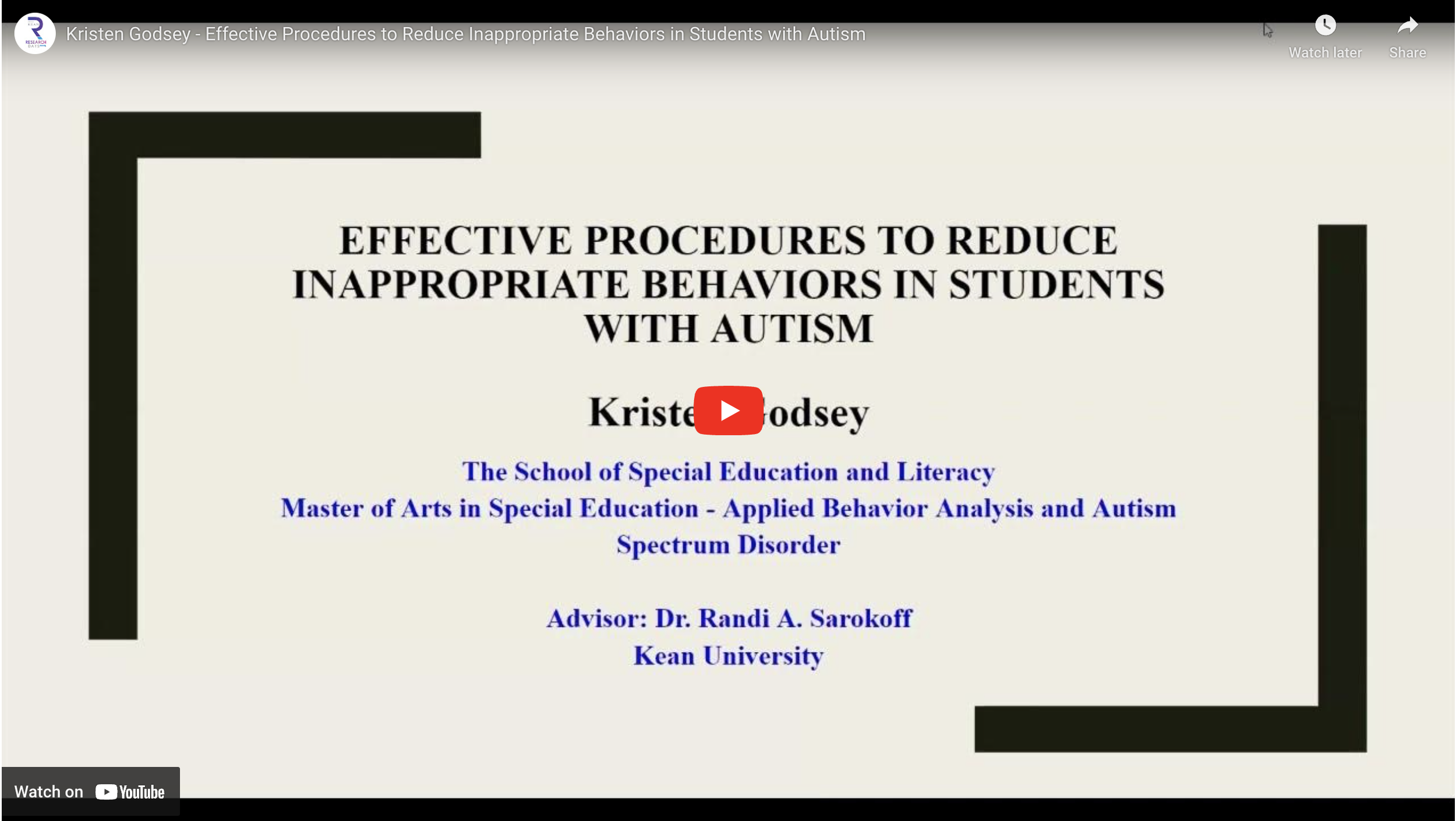 Effective Procedures to Reduce Inappropriate Behaviors in Students with Autism