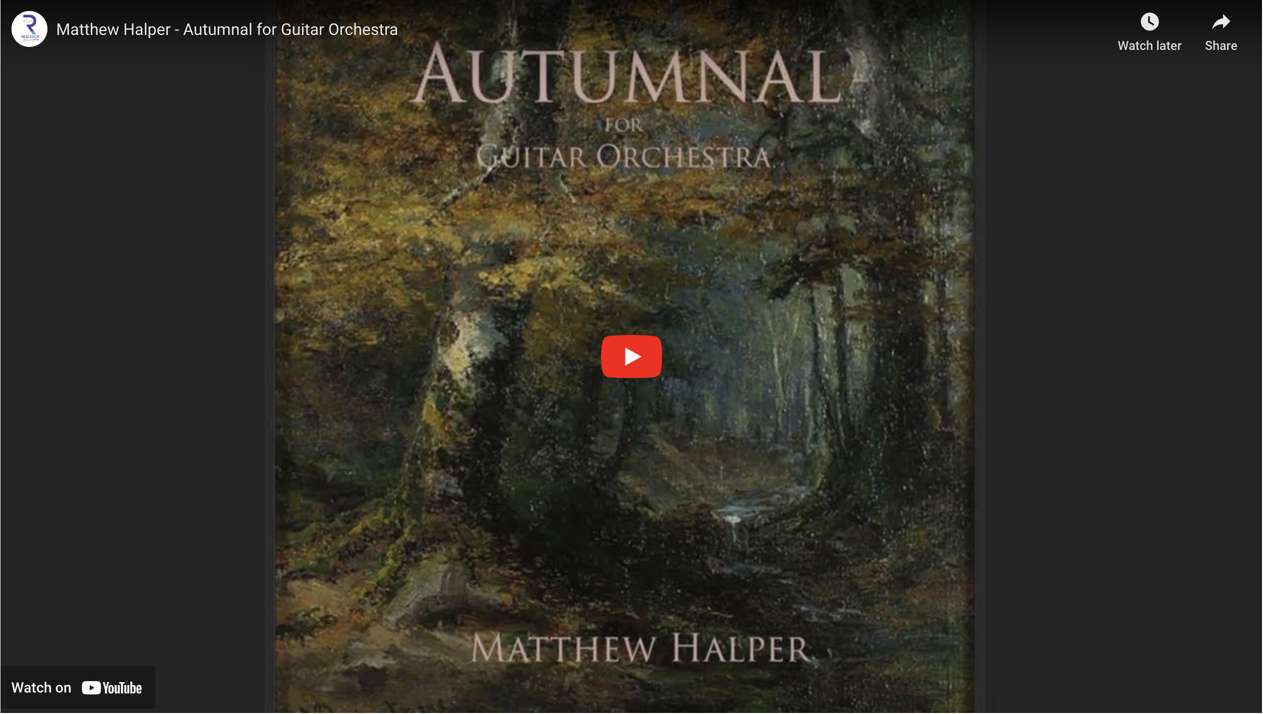Autumnal for Guitar Orchestra