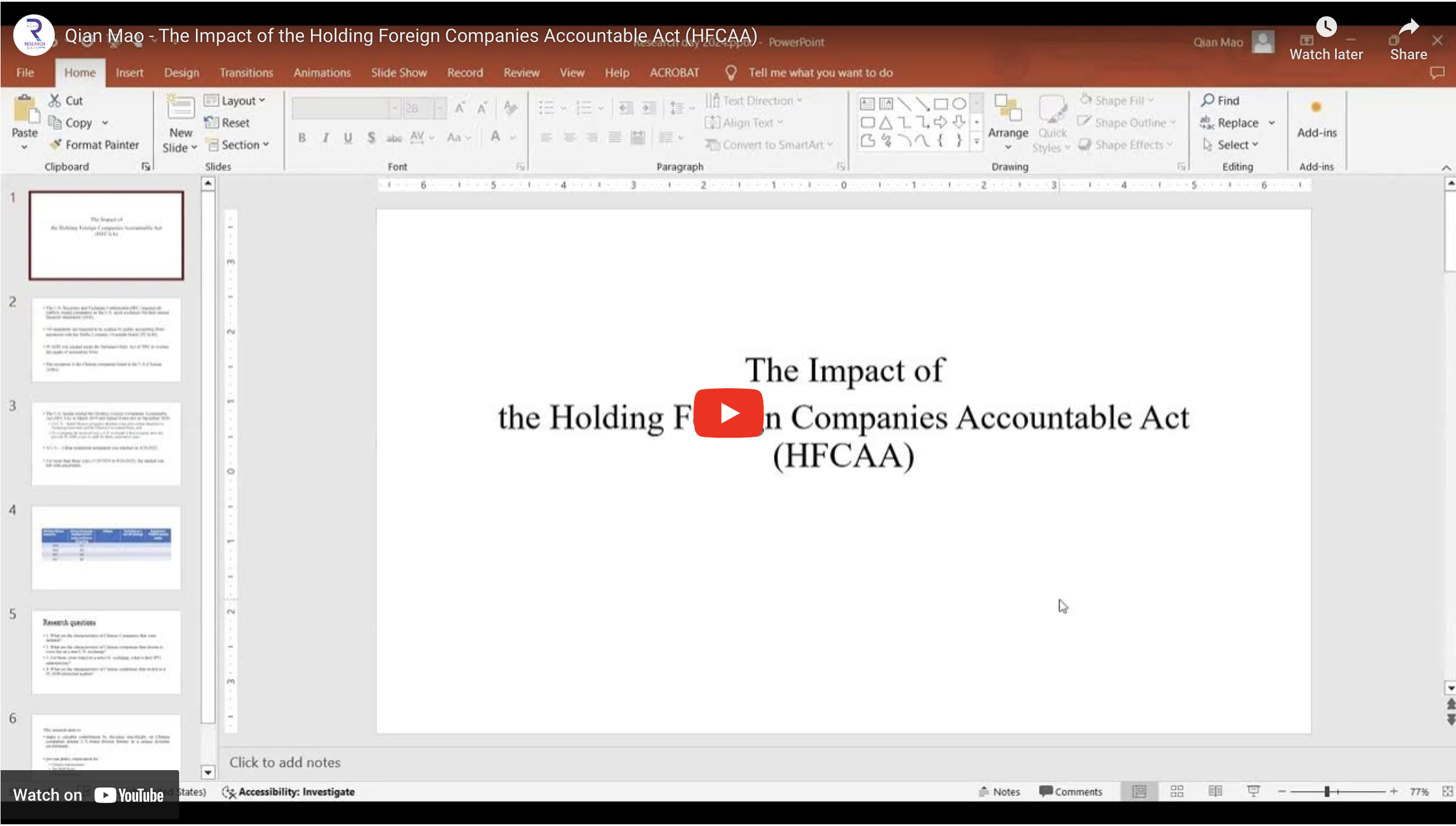 The Impact of the Holding Foreign Companies Accountable Act (HFCAA)