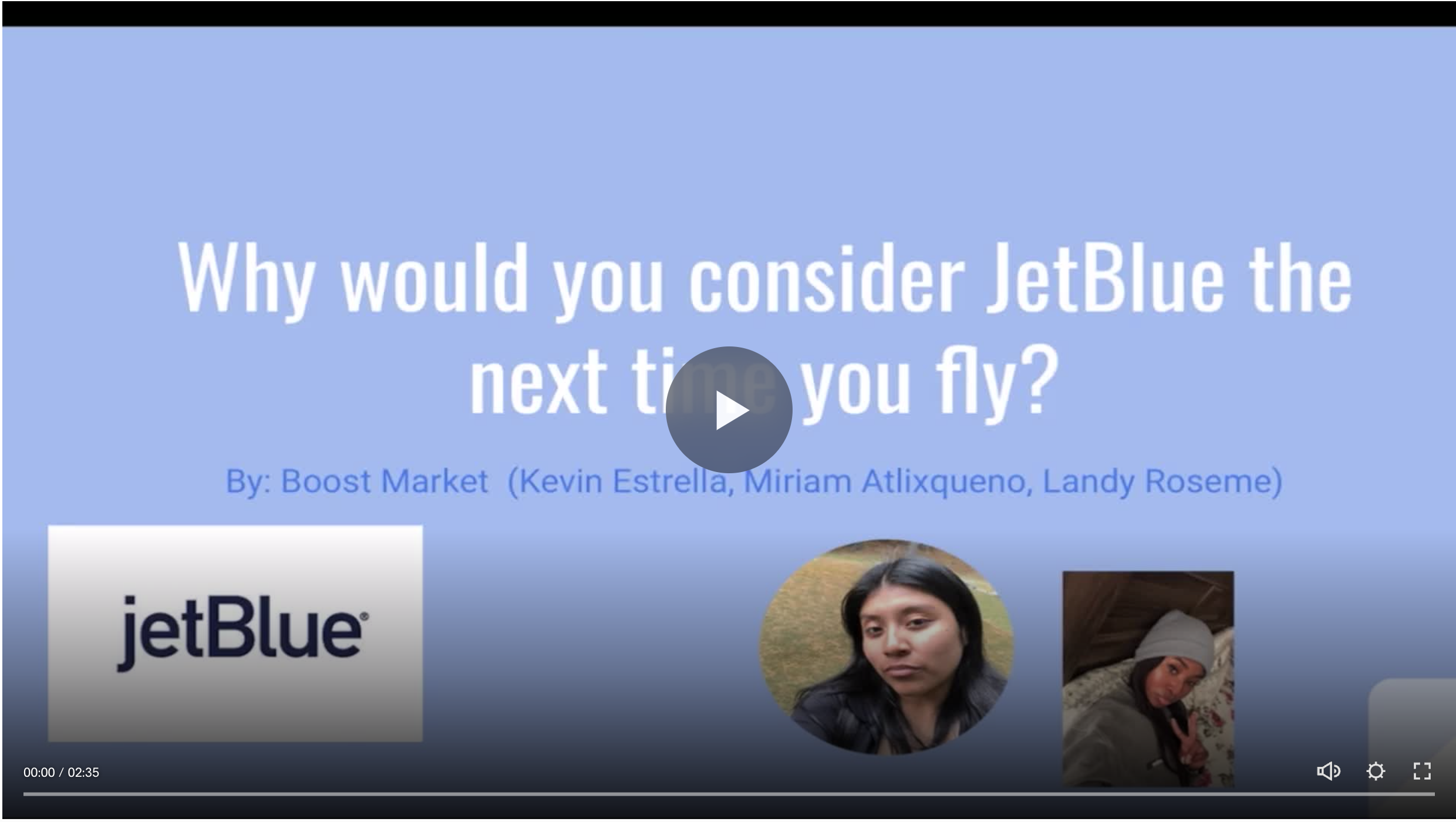 Why would you consider JetBlue the next time you fly?