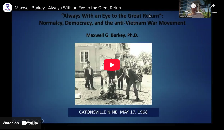 “Always With an Eye to the Great Return”: Normalcy, Democracy, and the anti-Vietnam War Movement