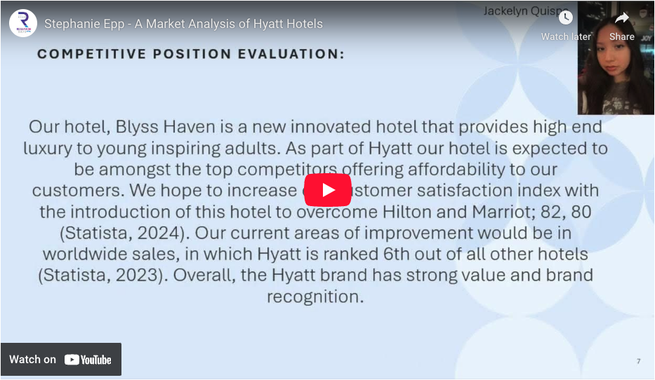 A Market Analysis of Hyatt Hotels and its Potential in Targeting Younger Adult Audiences