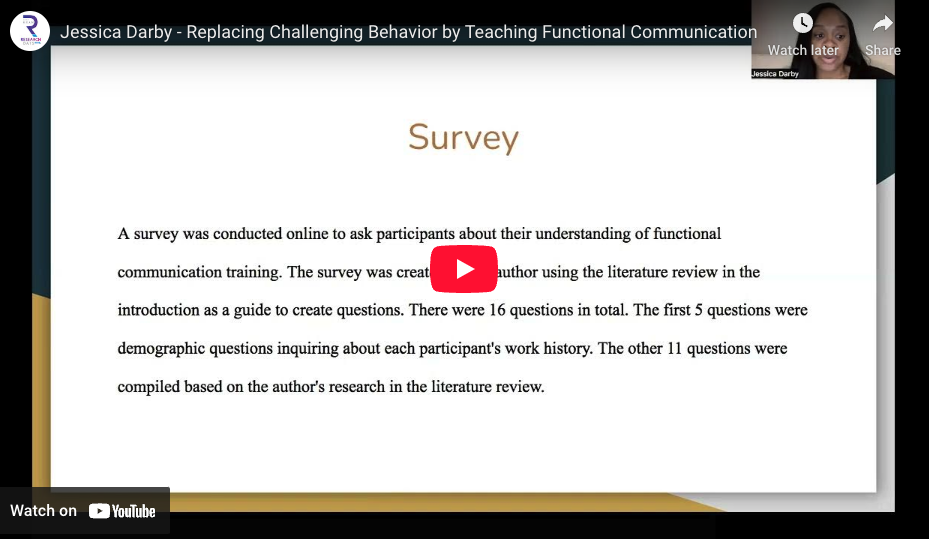 Replacing Challenging Behavior by Teaching Functional Communication