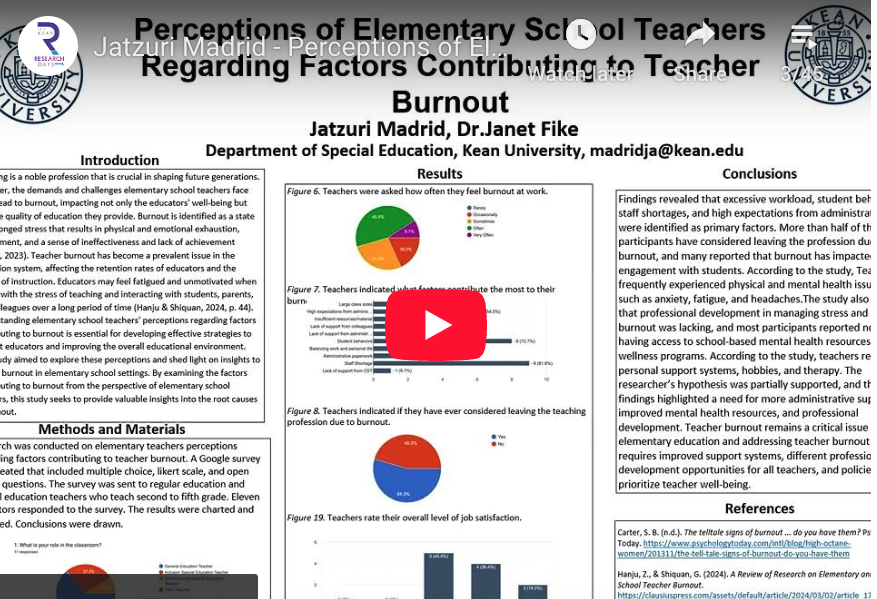 Perceptions of Elementary School Teachers Regarding Factors Contributing to Teacher Burnout