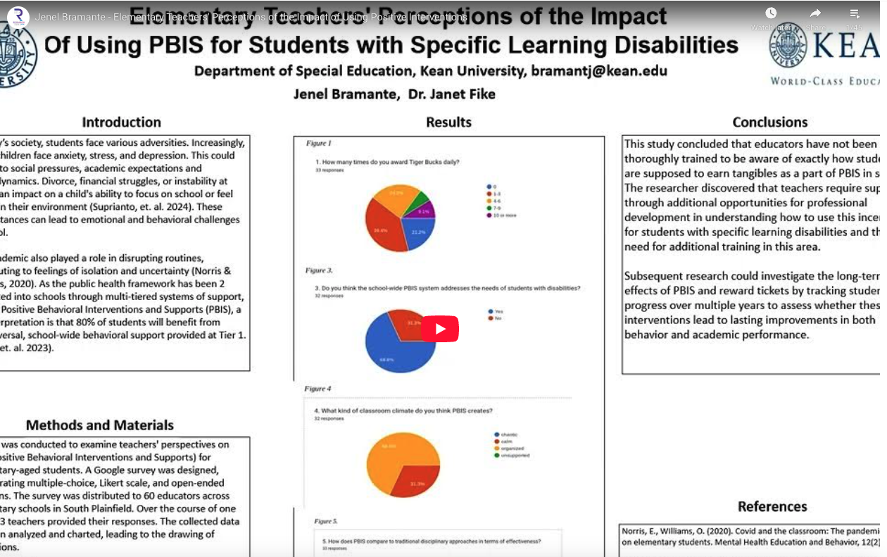 Elementary Teachers' Perceptions of the Impact of Using Positive Behavioral Interventions and Supports for Students with Specific Learning Disabilities