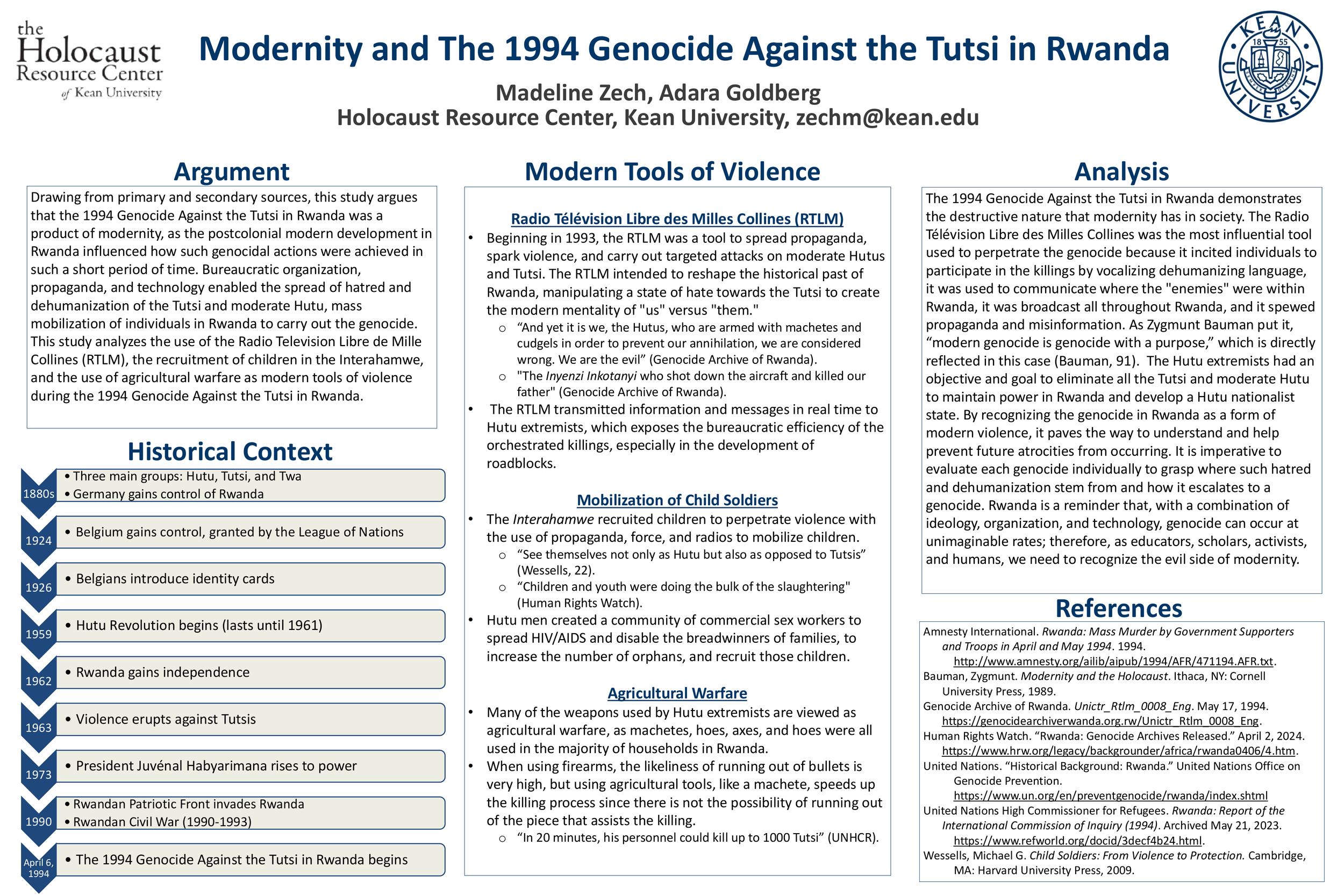 Modernity and The 1994 Genocide Against the Tutsi in Rwanda