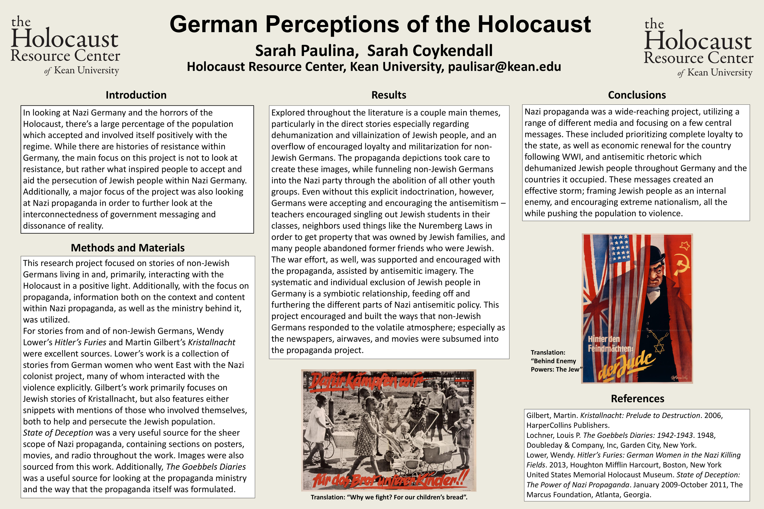 German Perceptions to the Holocaust