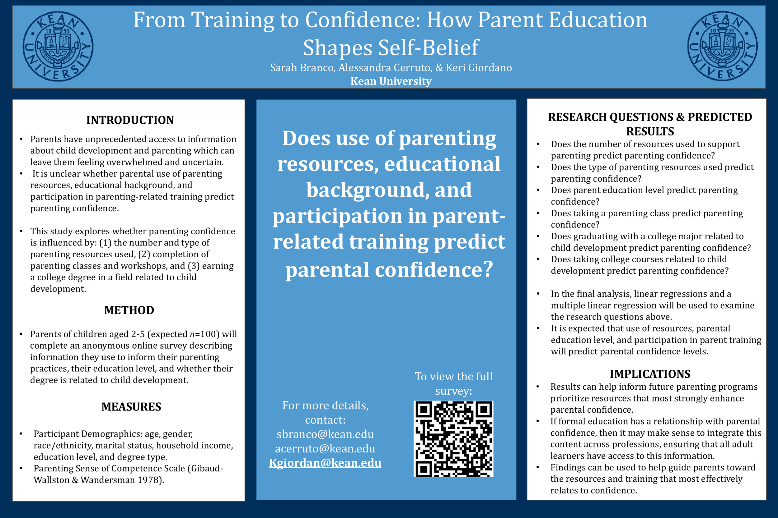 From Training to Confidence: How Parent Education Shapes Self-Belief 