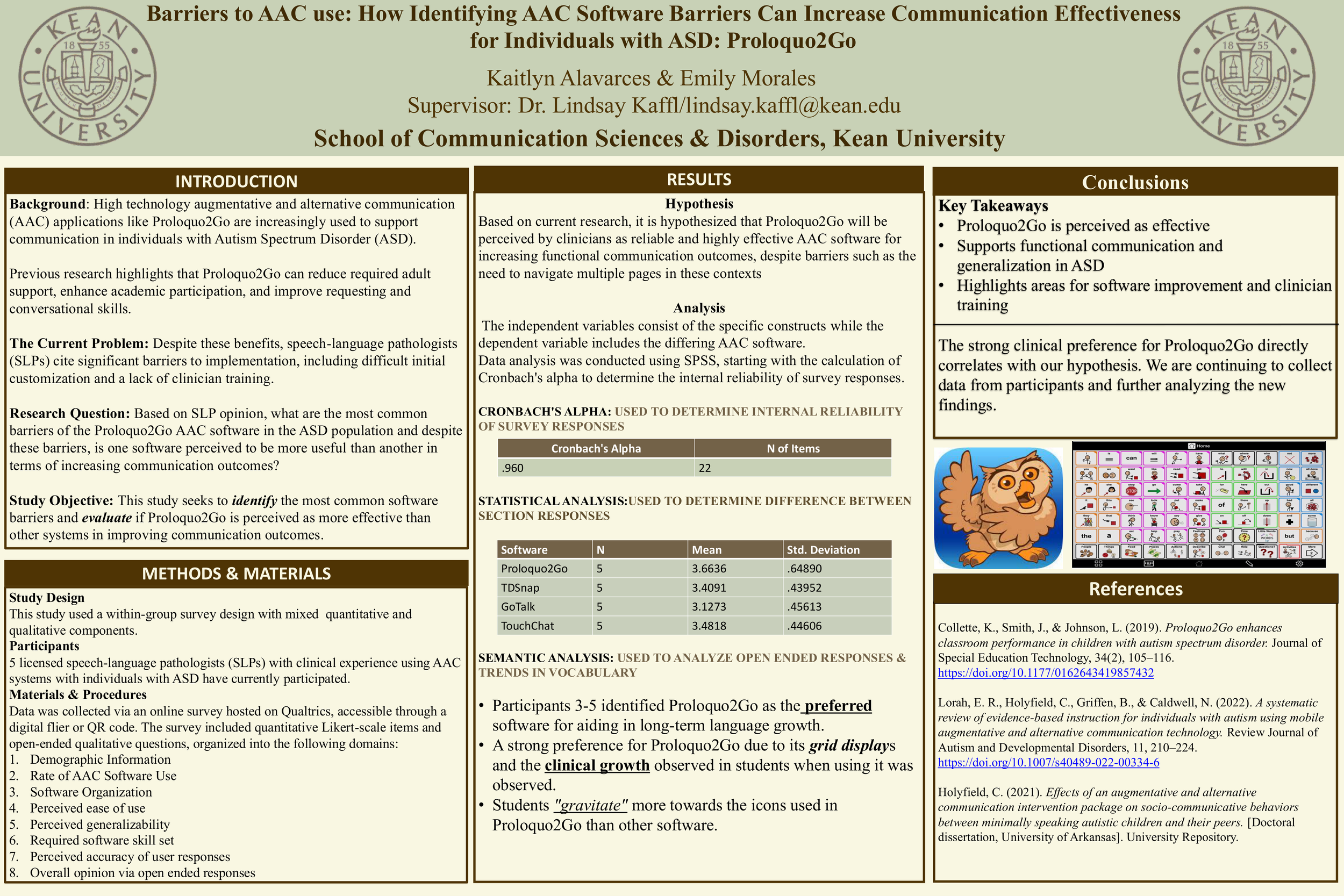 Barriers to AAC use: How Identifying AAC Software Barriers Can Increase Communication Effectiveness for Individuals with ASD: Proloquo2Go