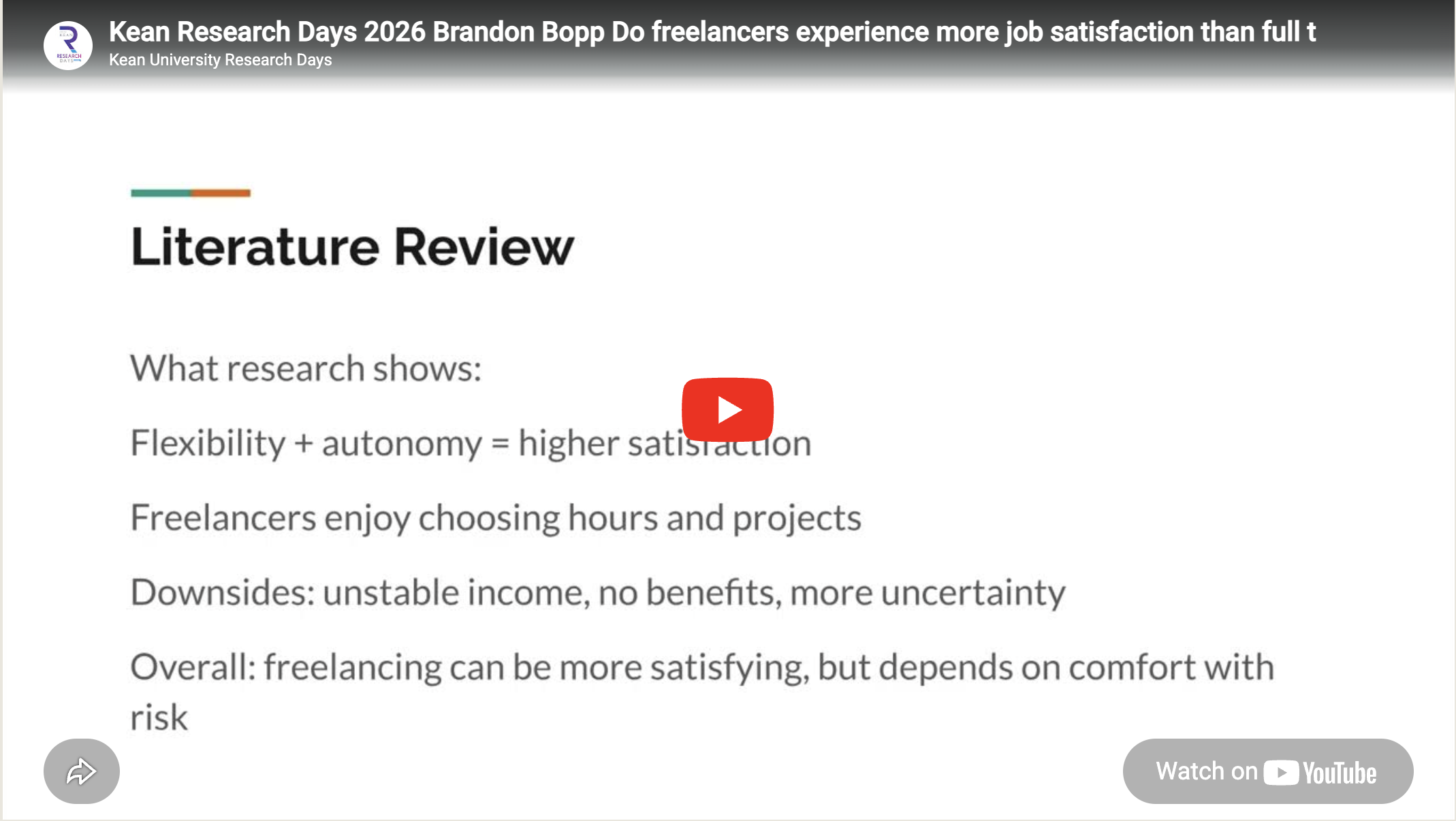 Do freelancers experience more job satisfaction than full-time employees?​