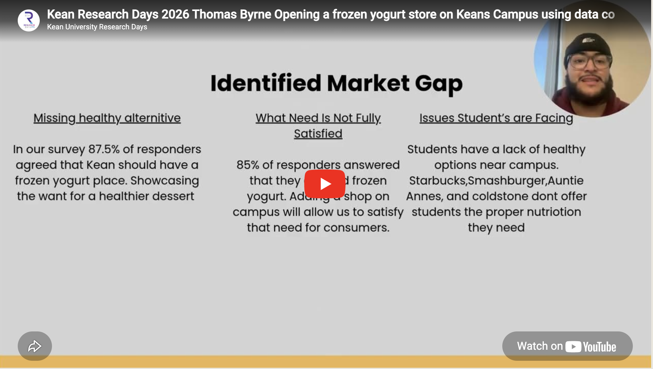 Opening a frozen yogurt shop using data from our survey