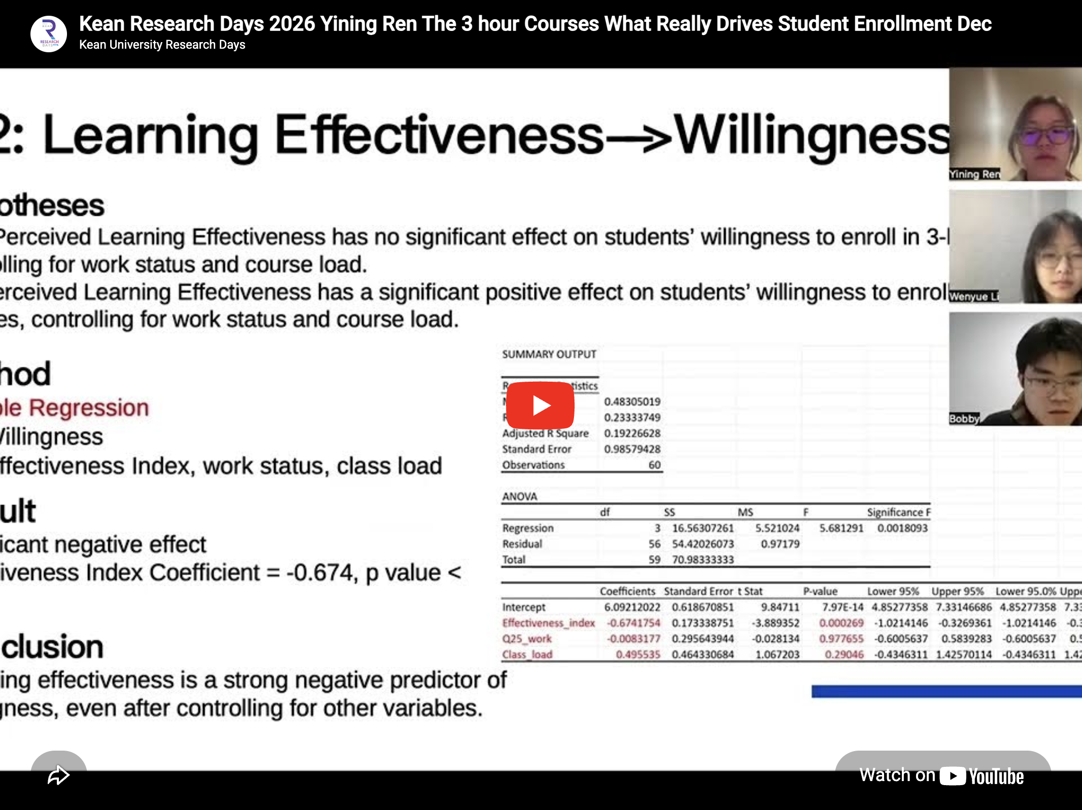 The 3-hour Courses:​ What Really Drives Student Enrollment Decisions?​