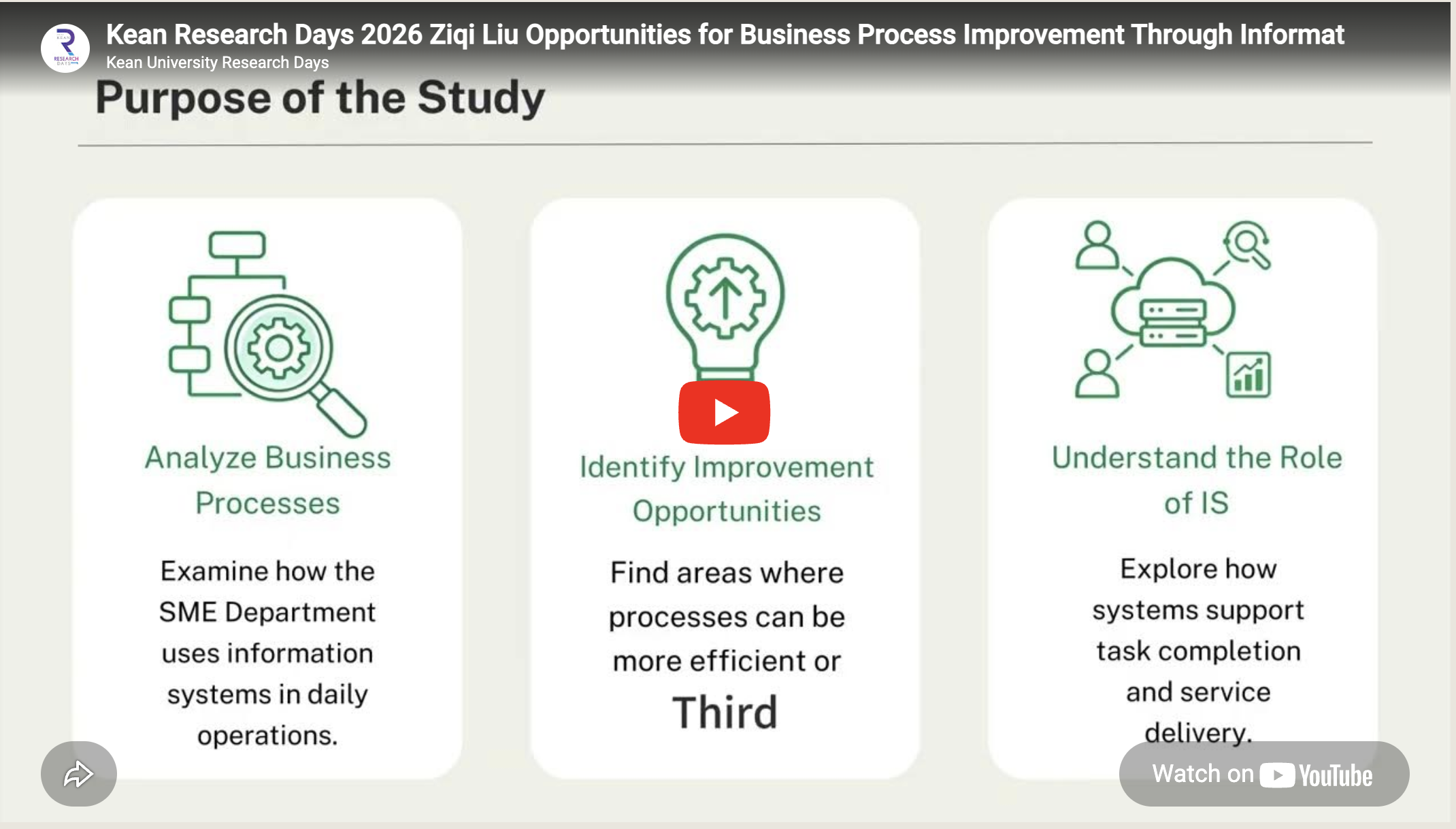 Opportunities for Business Process Improvement Through Information Systems: A Case Study of the SME Department at Standard Chartered Bank