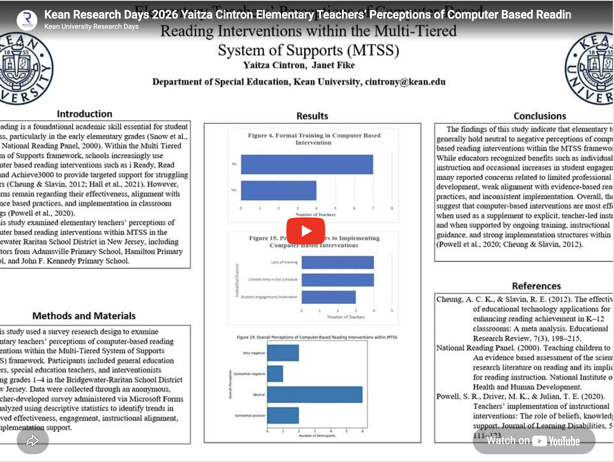 Elementary Teachers’ Perceptions of Computer-Based Reading Interventions within the Multi-Tiered System of Supports (MTSS)