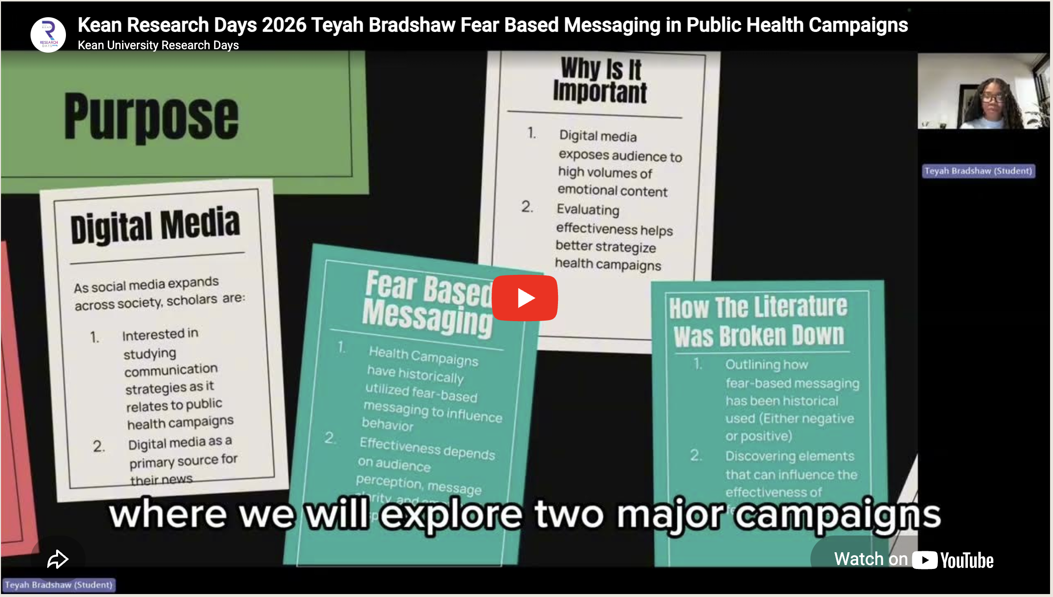 Fear Based Messaging in Public Health Campaigns