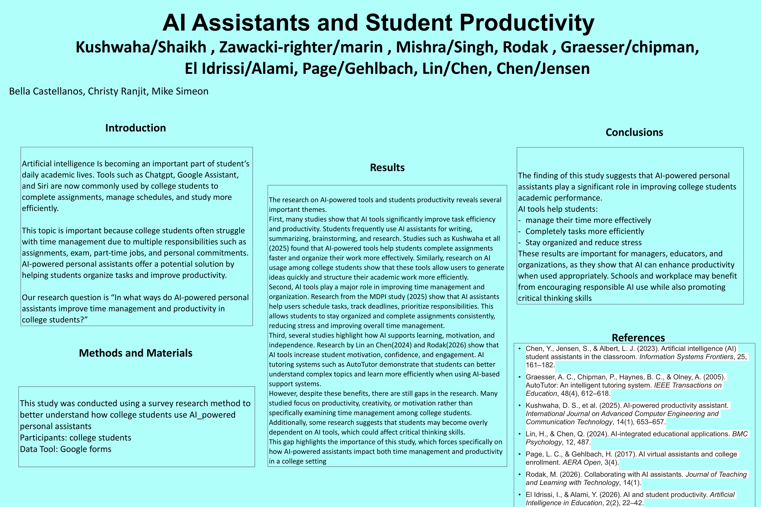 AI Assistants and Student Productivity