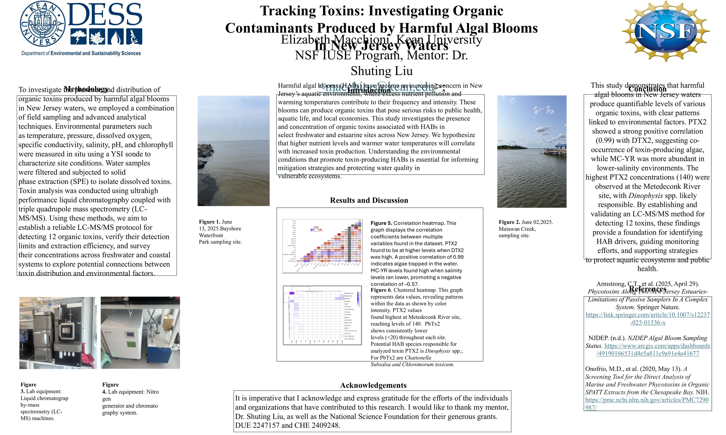Tracking Toxins: Investigating Organic Contaminants Produced by Harmful Algal Blooms in New Jersey Waters​ ​ 