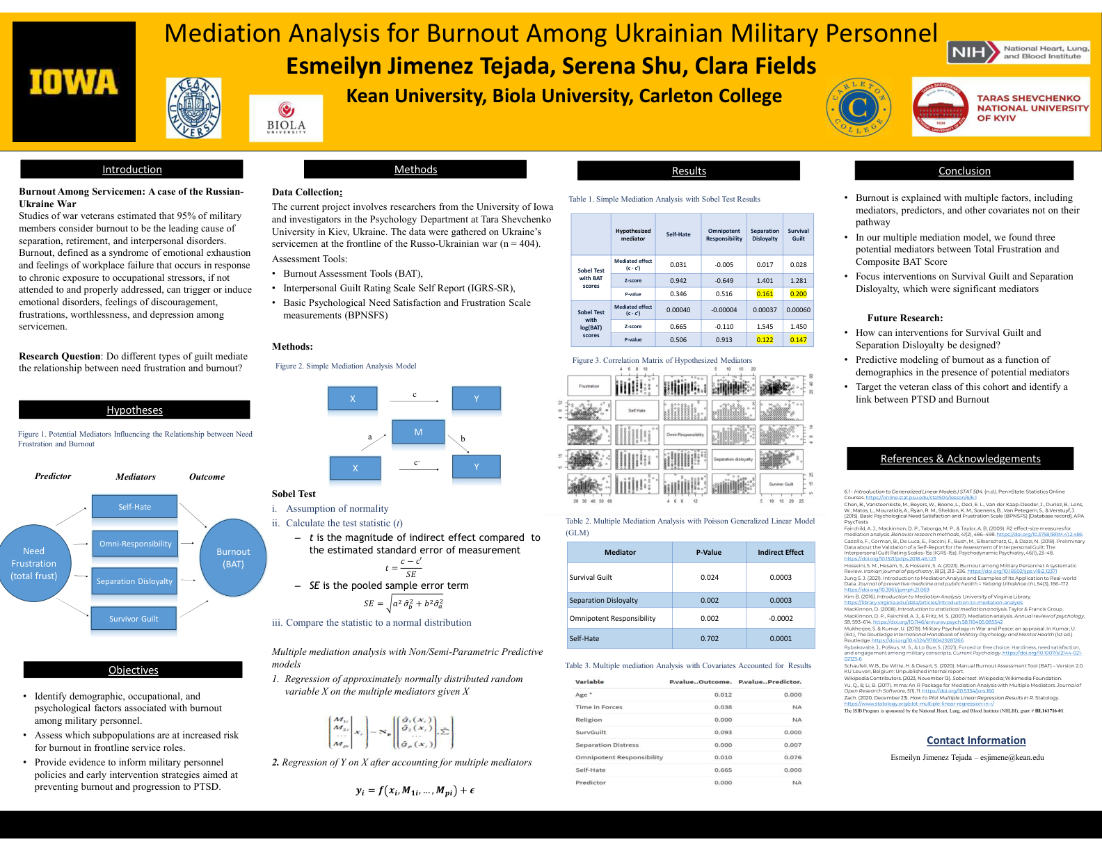 Mediation Analysis for Burnout Among Ukrainian Military Personnel