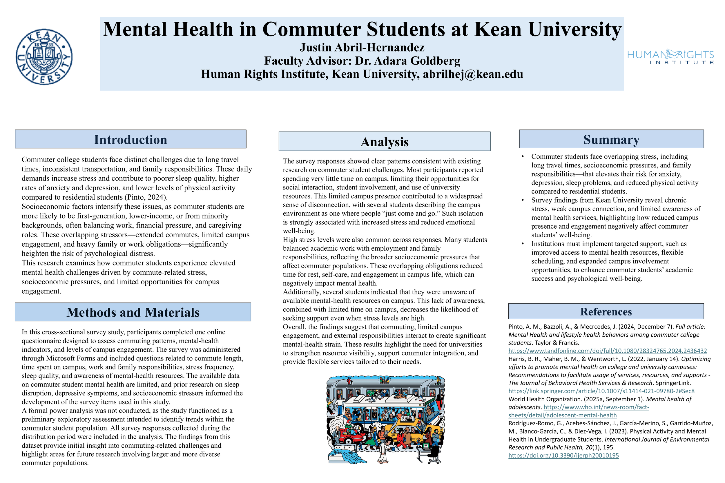 Mental Health in Commuter Students at Kean University