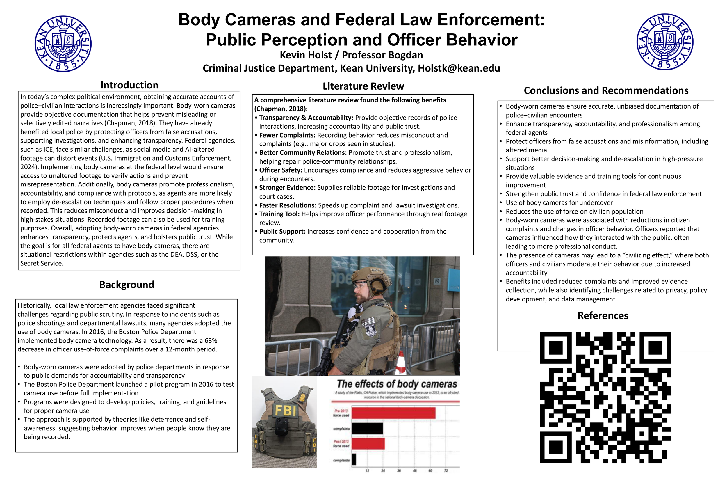 Body Cameras Use by Federal Agents