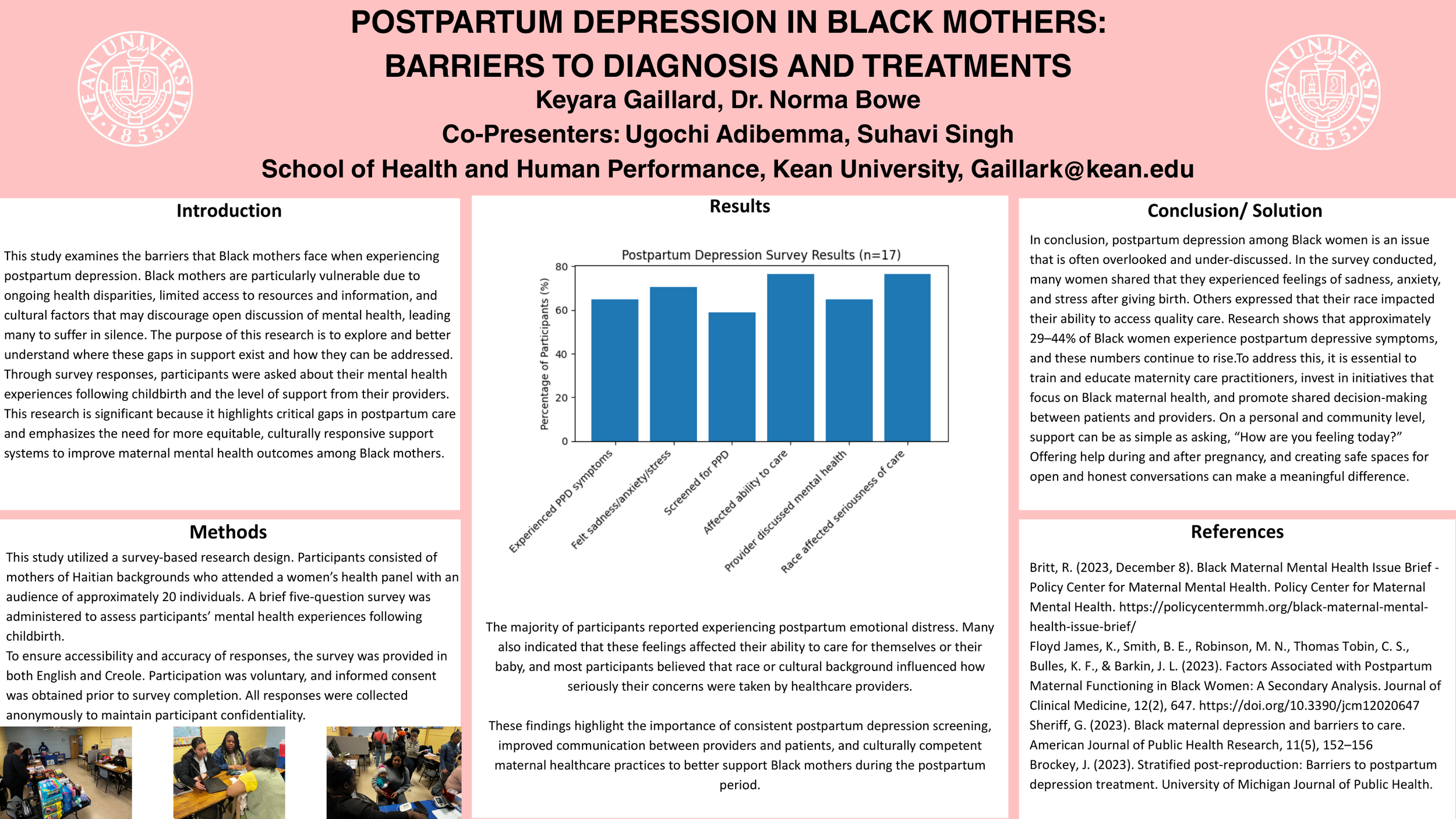 POSTPARTUM DEPRESSION IN BLACK MOTHERS: BARRIERS TO DIAGNOSIS AND TREATMENTS