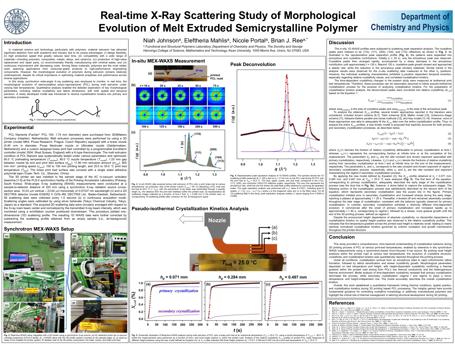 Real-time X-Ray Scattering Study of Morphological Evolution of Melt Extruded Semicrystalline Polymer