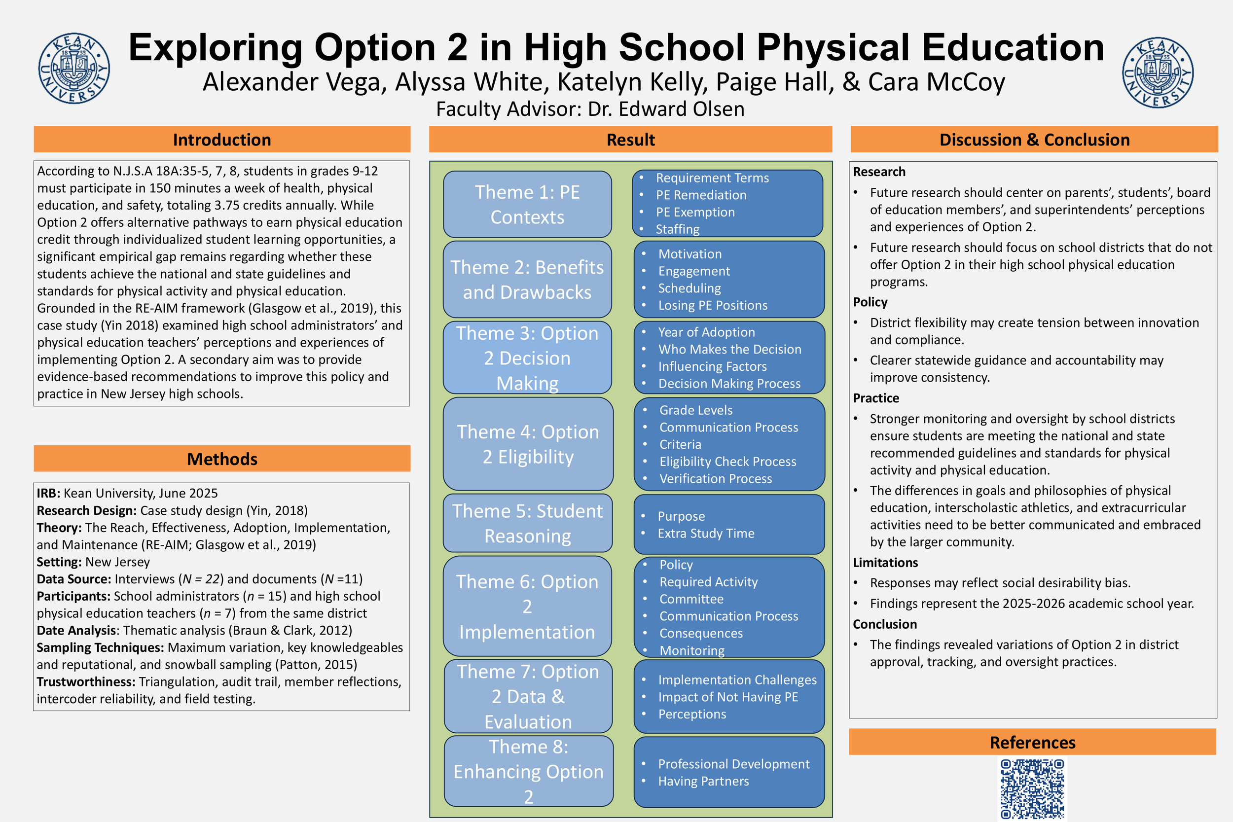 Exploring Option 2 in High School Physical Education