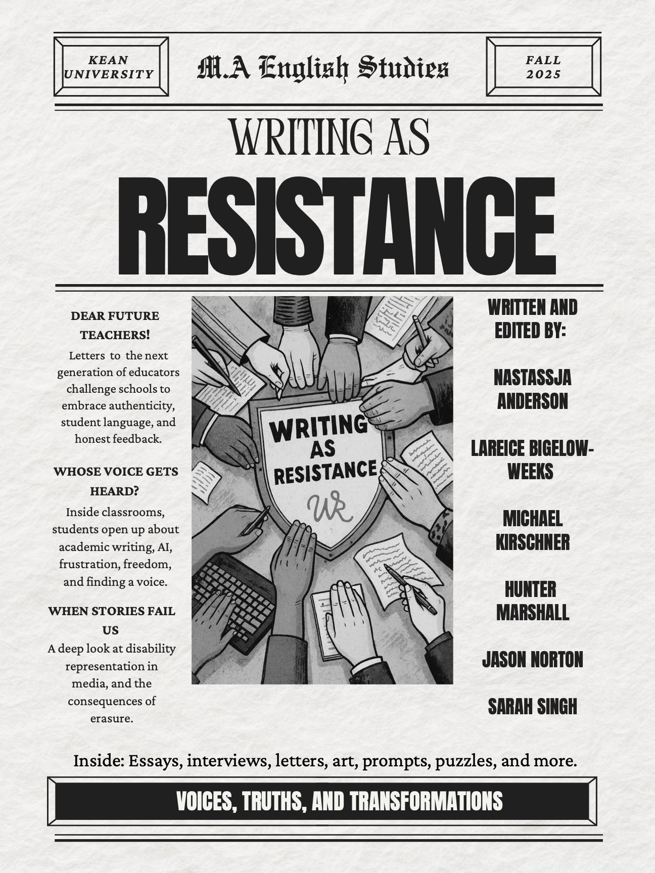 Writing as Resistance